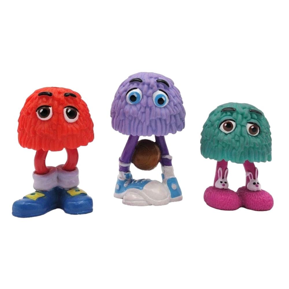 Lot of 3 McDonalds Happy Meal Fry Guy Figures Figurine Toys VTG 1989 Basketball